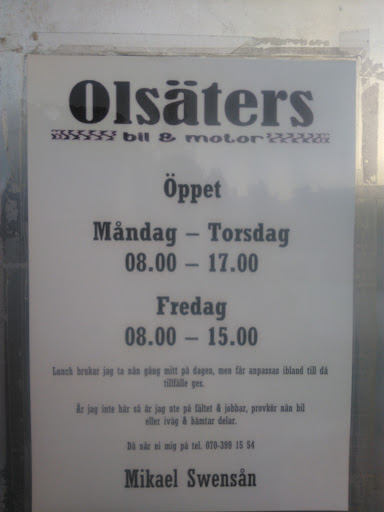 Olsäters Bil & Motor AB - AD Bilverkstad - Thumbnail