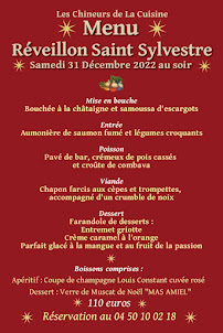 Menu Les Chineurs de la Cuisine Page 3