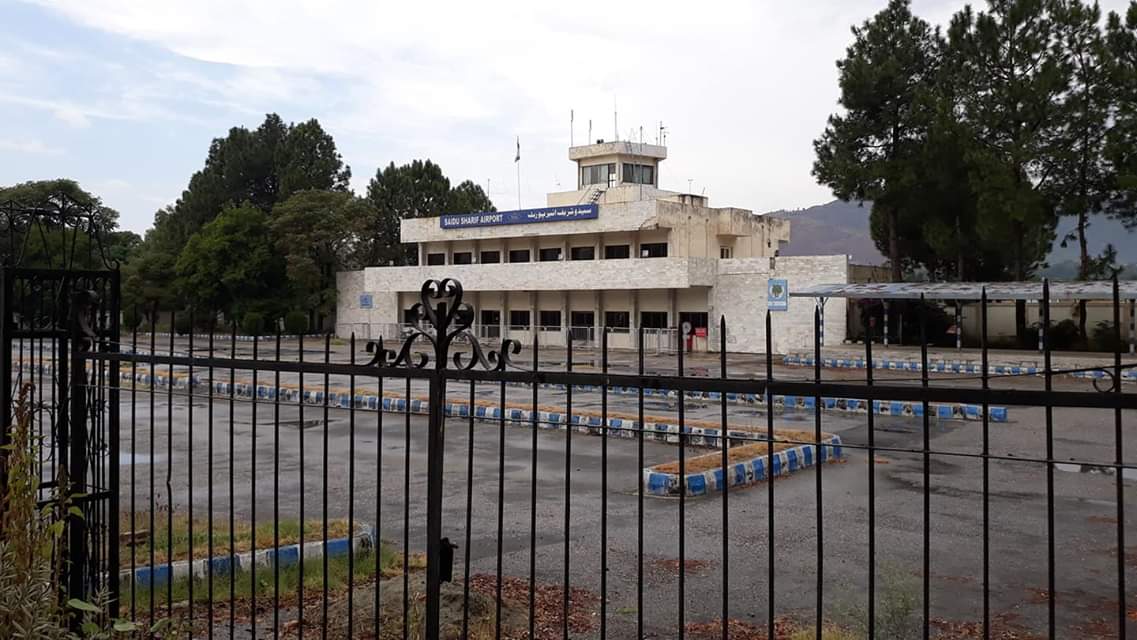 Saidu Sharif Airport near Malam Jabba