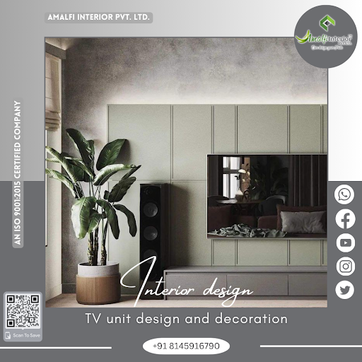 At Amalfi Interior Pvt Ltd, we specialize in creating stunning TV wall cabinet designs that seaml…