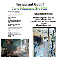 Menu Restaurant Goût'T Page 2