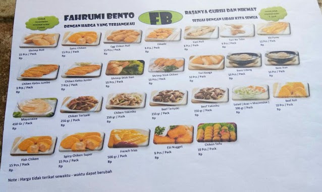 Fahrumi Bento, Author: budiyah iyah