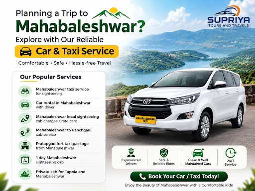 Planning a Trip to Mahabaleshwar? Enjoy the Beauty of the Hills with a Comfortable Ride! 🏔️🚗 post image