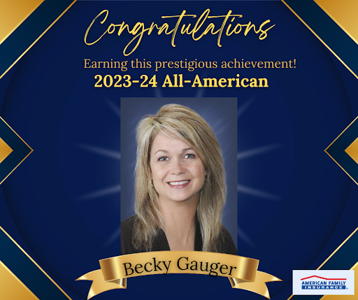 Becky Gauger American Family Insurance Logo