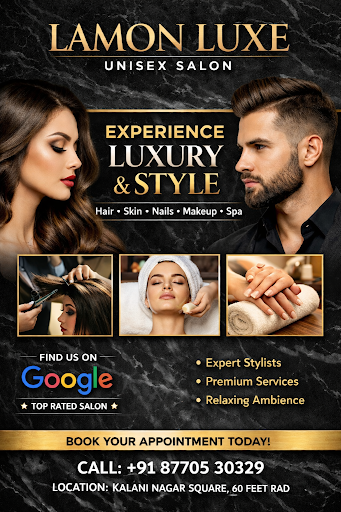 ✨ Best Unisex Salon in Kalani Nagar, Indore – Lamon Luxe Unisex Salon ✨ post image