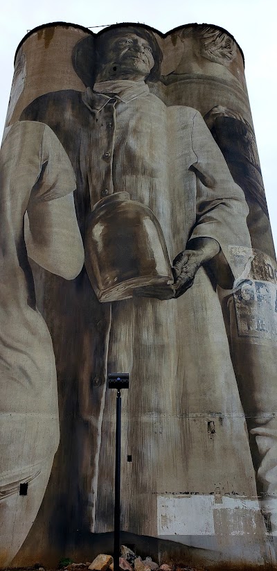 Guido van Helten Silo Mural