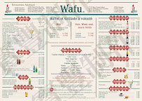 Menu WAFU RESTAURANT Page 1