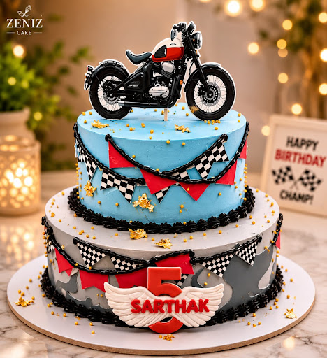 🏍️ Rev Up the Celebration with Zeniz Cakes! 🏁✨ post image