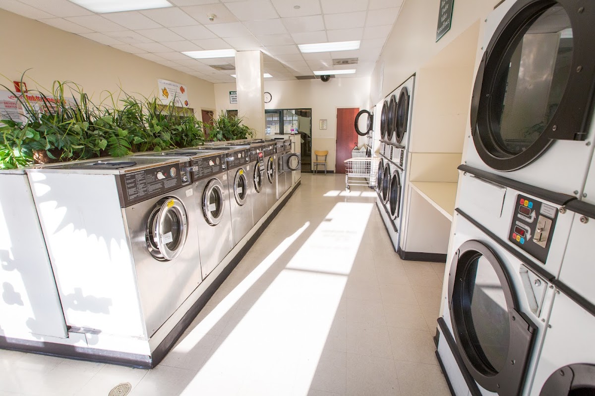Jubitz Laundromat facility with washing machines in Vancouver