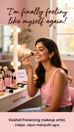 Get flawless, airbrush makeup with Vaishali Freelancing Makeup Artist in Udaipur! As the best-sel… post image