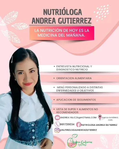 Nutrióloga Andrea Gutierrez