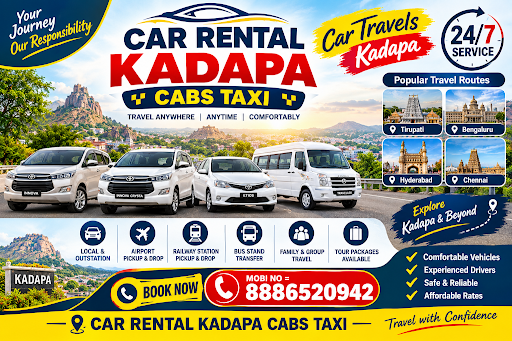 🚕 Car Travels Kadapa – CAR RENTAL KADAPA CABS TAXI post image