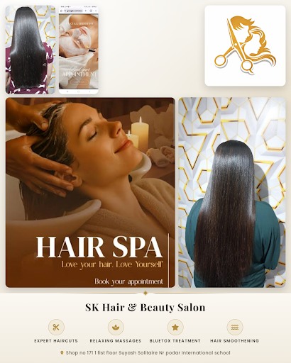 SK Hair & Beauty Salon is a unisex parlour near me offering expert haircuts, styling, Keratin, an… post image