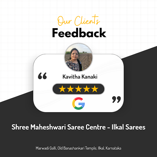 Kavitha's delightful experience at Shree Maheshwari Saree Centre - Ilkal Sarees! She fell in love… post image