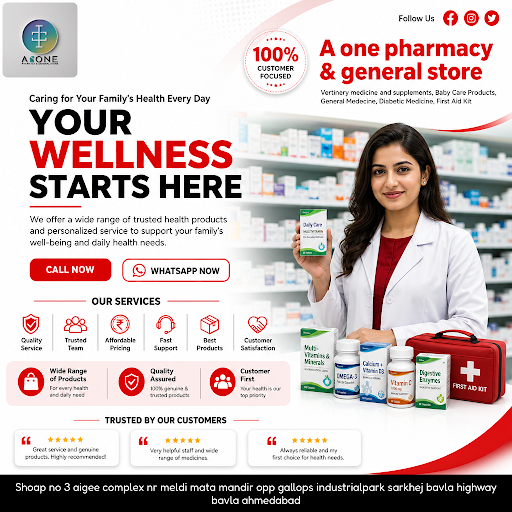 A one pharmacy & general store offers a wide range of healthcare products including vertinery med… post image