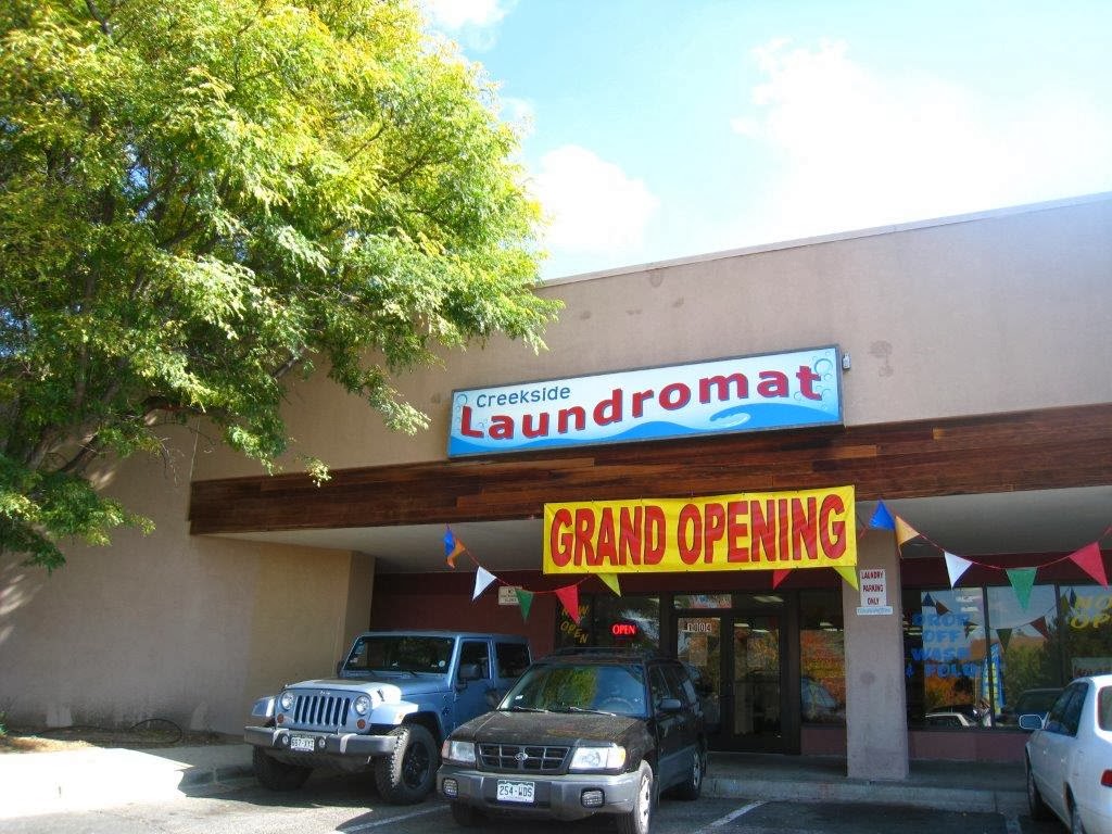 Self-service laundry at Creekside Laundromat, Denver, CO