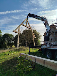 Photo n°13 de C2mp Charpente - Charpentier Bardage Ossature bois Toiture à Alvimare (Société de fabrication d'escaliers)