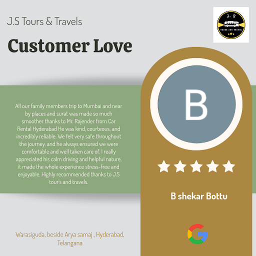 B Shekar's unforgettable experience with J.S Tours & Travels in Hyderabad! He loved the luxurious… post image