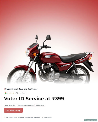Voter ID Service @ ₹399 post image