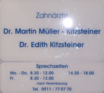 Frau Dr. med. dent. Edith Kitzsteiner, Herr Dr. med. dent. Martin Müller-Kitzsteiner - Thumbnail
