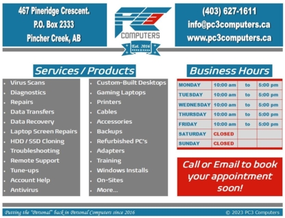 PC3 Computers - Visual