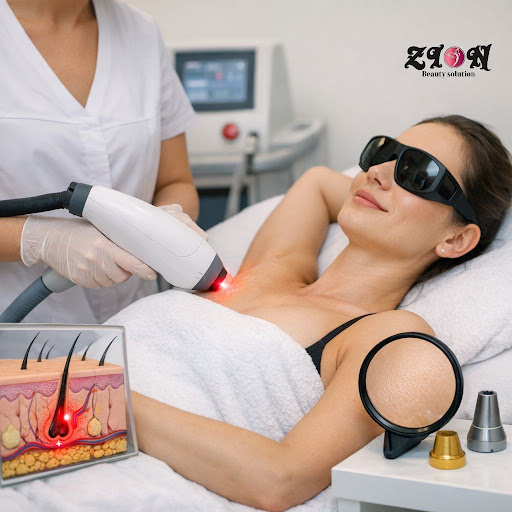 Tired of constant waxing, threading, and shaving? At ZION AESTHETIC CLINIC in Manikonda, we use a… post image