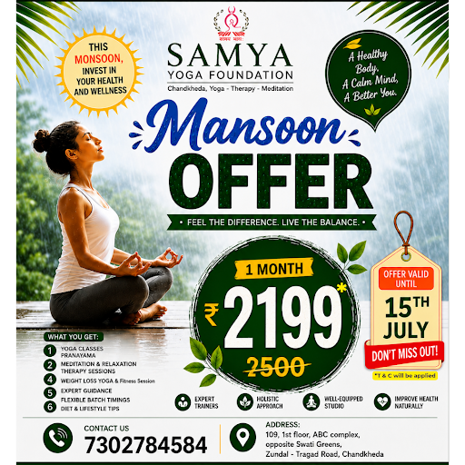 🌿 Monsoon Yoga Offer in Chandkheda, Ahmedabad | 1 Month post image