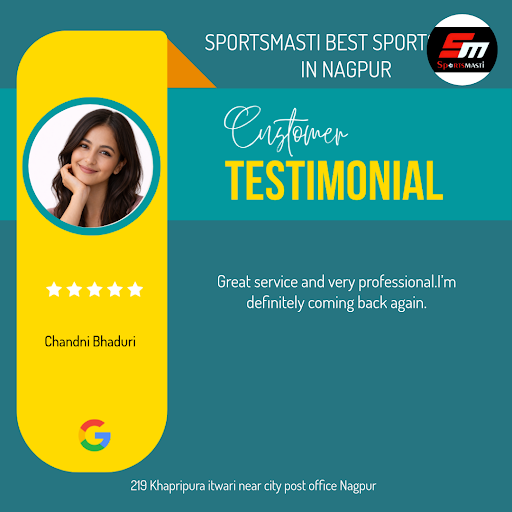Chandni Bhaduri's delightful experience at SPORTSMASTI BEST SPORTS SHOP IN NAGPUR! She was thrill… post image