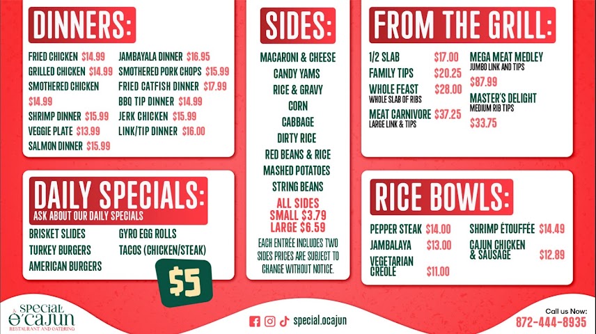 Special O'Cajun Restaurant by null