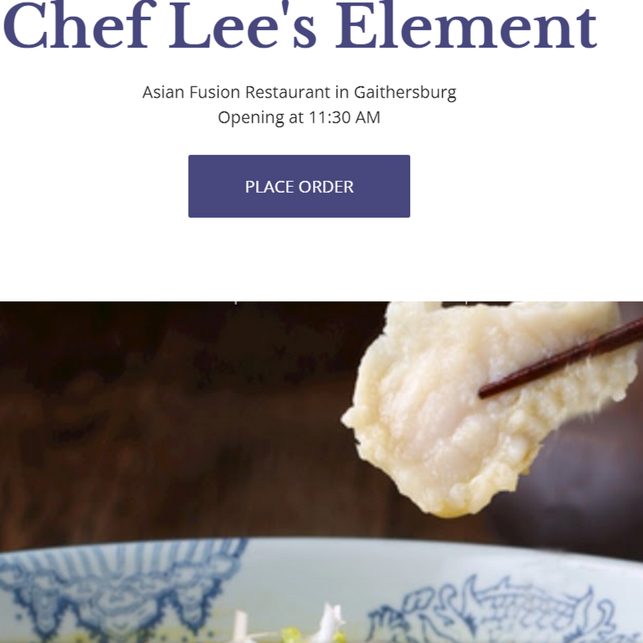 Chef Lee's Element - Asian Fusion Restaurant in Gaithersburg
