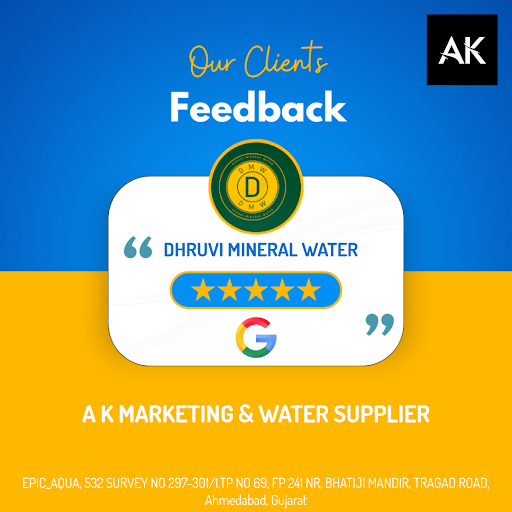 Dhruvi from Ahmedabad raves about her experience with A K Marketing & Water Supplier, praising th…