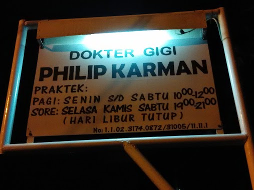 Drg Philip Karman - Dokter Gigi, Author: Samuel Liputra