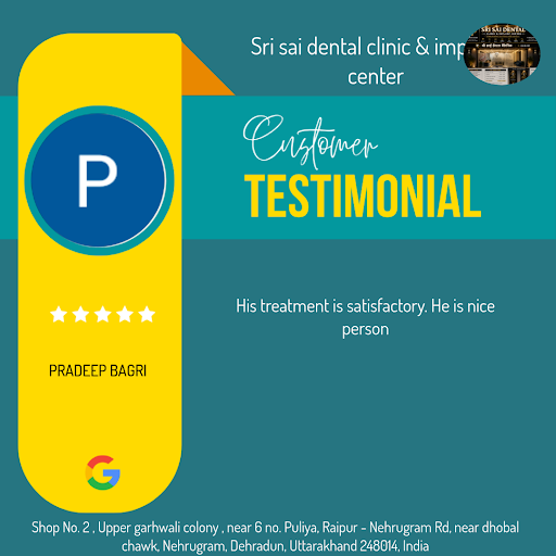 PRADEEP BAGRI's smile is now brighter than ever, thanks to the exceptional care at Sri sai dental…