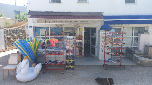 Poseidon balık av market bodrum torba