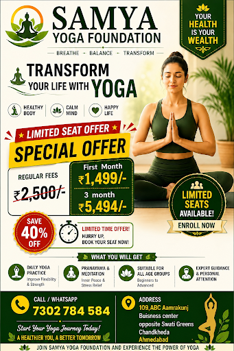 Onsite Yoga classes 40% | online Yoga Classes 50% off