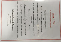 Menu AUBERGE DES CHEIRES Page 1