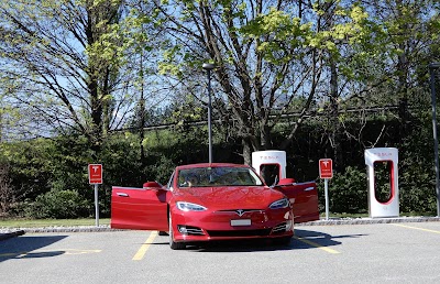 Photos of Tesla Supercharger