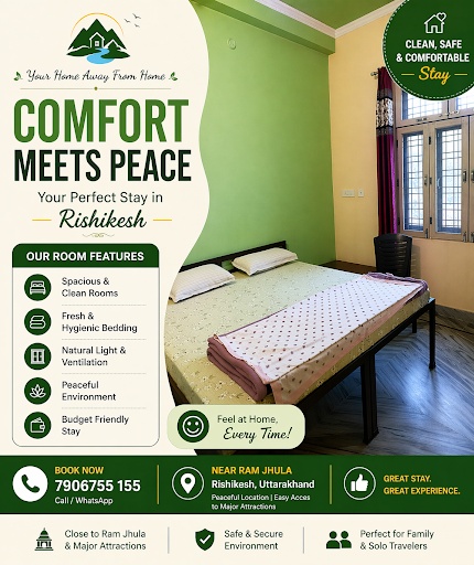 If you’re looking for a clean, comfortable, and peaceful stay in Rishikesh, our guest house near… post image