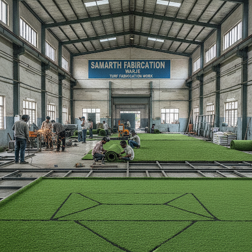 Experience the best in Turf Fabrication work at Samarth Fabrication Warje! Fabrication near me ju…