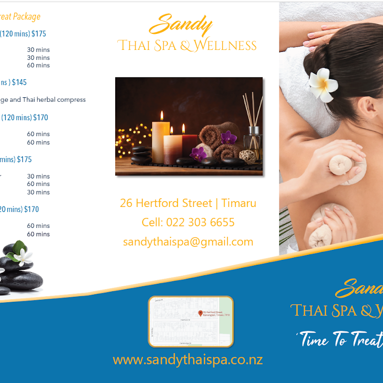 Sandy Thai Spa & Wellness - Health Spa in Timaru