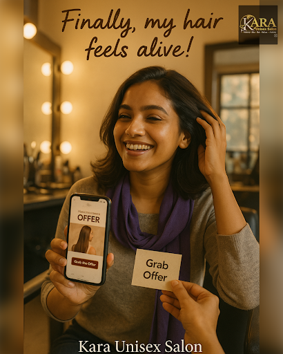 Say goodbye to damaged locks with Kara Unisex Salon's best-selling Hair Treatment in Bhopal! Our… post image
