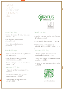 Menu Restaurant du Ciarus Page 14