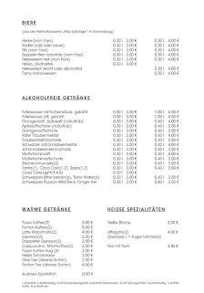Speisekarte