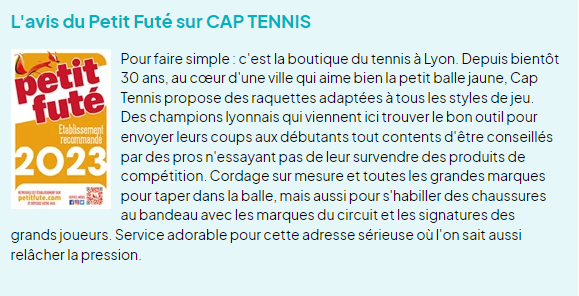 Comentarii opinii despre Cap Tennis Lyon