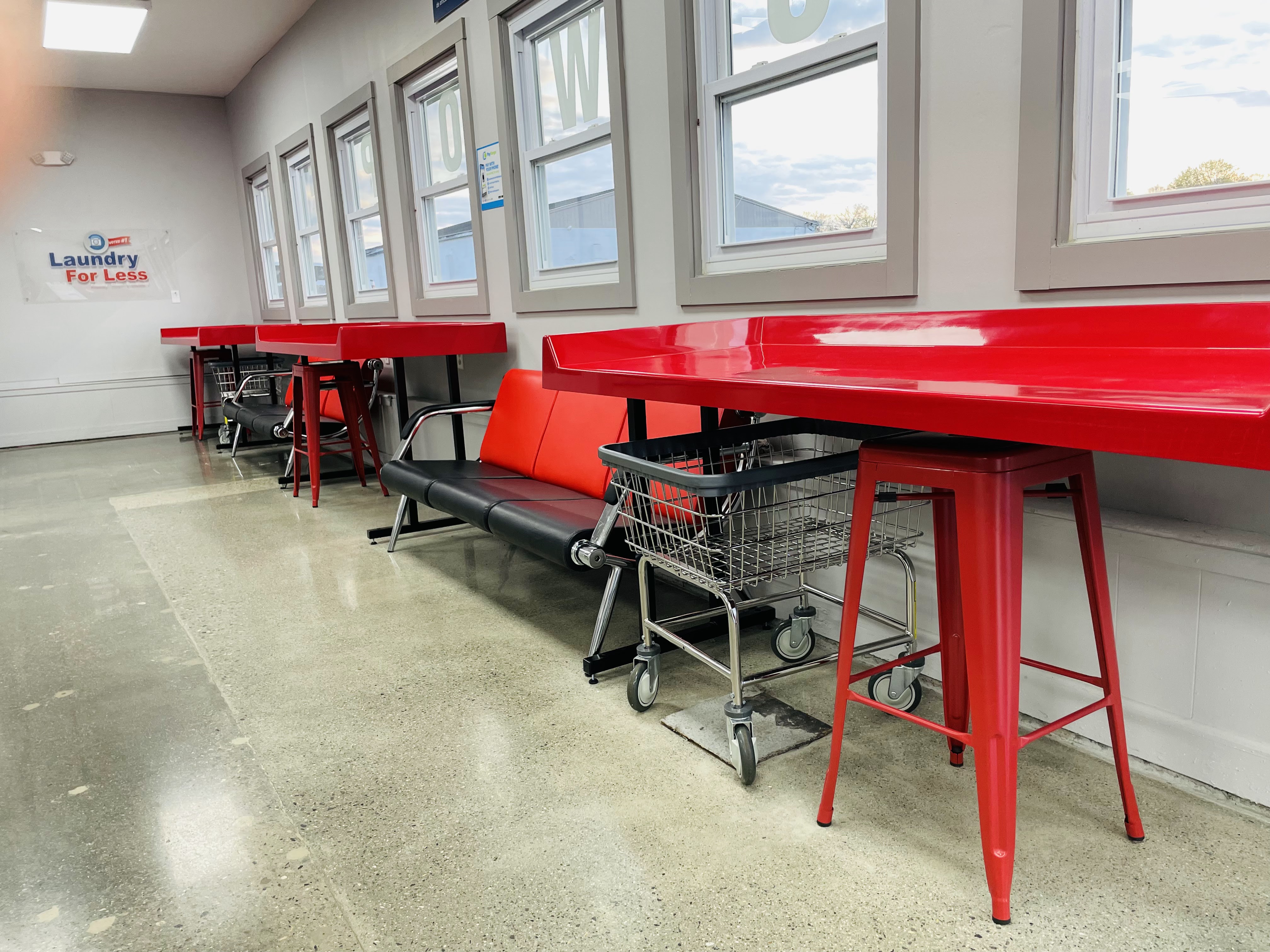 Self-service laundry at Laundry For Less New London, New London, CT