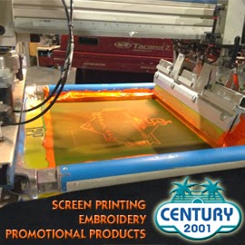 Century 2001 Screen Print, Embroidery & Promotional Products