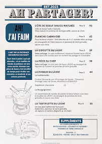 Menu Bistrot LÀOH! Voiron Page 1