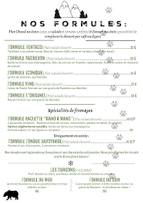 Menu Le Banc de l'Ours Restaurant d'Alpage Page 5
