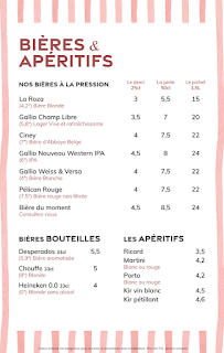 Menu Le Castel J'Huly devient ROZA Page 1