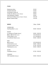 Menu Shakespeare and Company Café Page 2
